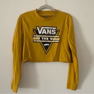 Vans Mustard Graphic Crop Top